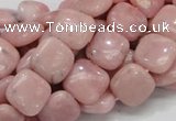 COP68 15.5 inches 12*12mm square natural pink opal gemstone beads