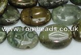 COS06 15.5 inches 15*20mm oval ocean stone beads wholesale