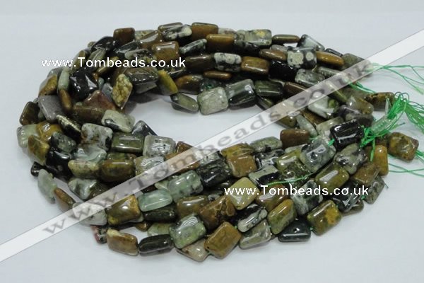 COS08 15.5 inches 12*16mm rectangle ocean stone beads wholesale