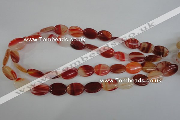 COV129 15.5 inches 13*18mm oval red agate beads wholesale