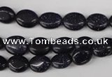 COV16 15.5 inches 8*10mm oval blue goldstone gemstone beads wholesale