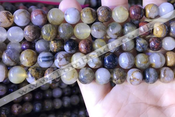 CPB1025 15.5 inches 9mm round natural pietersite beads