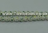 CPB782 15.5 inches 8mm round Painted porcelain beads