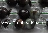 CPC03 15.5 inches 8mm round green phantom quartz beads wholesale