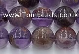 CPC665 15.5 inches 6mm round purple phantom quartz beads wholesale