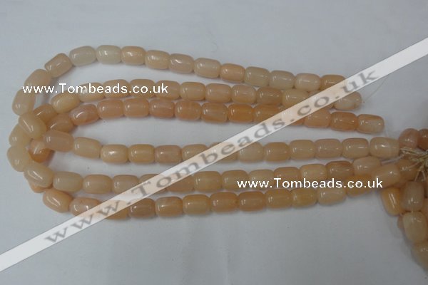 CPI160 15.5 inches 10*14mm drum pink aventurine jade beads