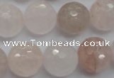 CPQ207 15.5 inches 16mm faceted round natural pink quartz beads