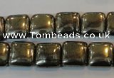 CPY317 15.5 inches 12*12mm square pyrite gemstone beads wholesale