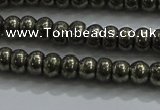 CPY421 15.5 inches 2.5*4mm rondelle pyrite gemstone beads