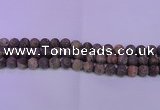 CRA123 15.5 inches 10mm round matte rainforest agate beads