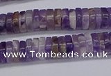 CRB1007 15.5 inches 2*6mm heishi dogtooth amethyst beads wholesale