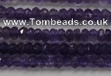 CRB101 15.5 inches 2.5*4mm faceted rondelle amethyst beads