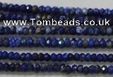 CRB111 15.5 inches 2.5*4mm faceted rondelle sodalite gemstone beads