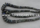 CRB1114 15.5 inches 5*8mm - 9*18mm rondelle labradorite beads