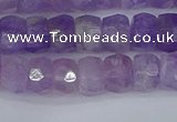 CRB1271 15.5 inches 5*8mm faceted rondelle lavender amethyst beads