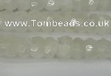 CRB1278 15.5 inches 4*6mm faceted rondelle white moonstone beads