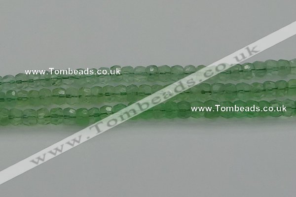 CRB1459 15.5 inches 5*8mm faceted rondelle green fluorite beads