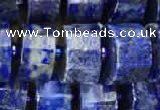 CRB2140 15.5 inches 7mm - 8mm faceted tyre lapis lazuli beads