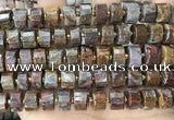 CRB2309 15.5 inches 13mm - 14mm faceted tyre pietersite gemstone beads