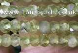 CRB3115 15.5 inches 2*3mm faceted rondelle tiny peridot beads