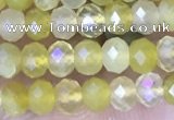 CRB3178 15.5 inches 2.5*4mm faceted rondelle tiny yellow opal beads