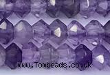 CRB5752 15 inches 2*3mm faceted amethyst beads