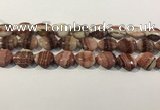 CRC1084 15.5 inches 15*20mm flat teardrop rhodochrosite beads