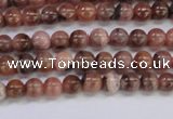 CRC911 15.5 inches 4mm round natural rhodochrosite beads