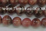 CRC915 15.5 inches 8mm round natural rhodochrosite beads