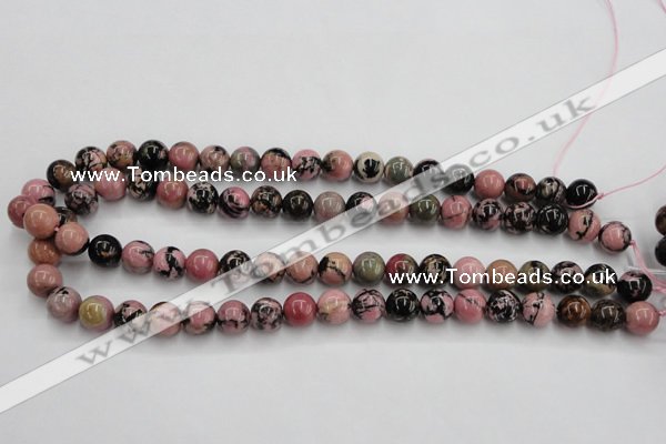 CRD03 15.5 inches 10mm round natural rhodonite gemstone beads