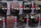 CRD20 15.5 inches 11*15*15mm faceted triangle rhodonite gemstone beads