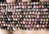 CRD350 15.5 inches 4mm round rhodonite beads wholesale