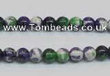 CRF02 15.5 inches 6mm round dyed rain flower stone beads wholesale