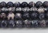CRF335 15.5 inches 4mm round dyed rain flower stone beads wholesale