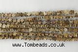 CRG33 15.5 inches 6mm flat star picture jasper beads wholesale