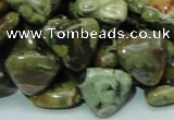 CRH32 15.5 inches 16*16mm triangle rhyolite beads wholesale