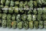 CRH53 15.5 inches 6*10mm faceted rondelle rhyolite beads wholesale