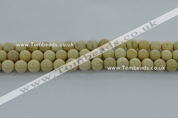 CRI204 15.5 inches 12mm round riverstone beads wholesale
