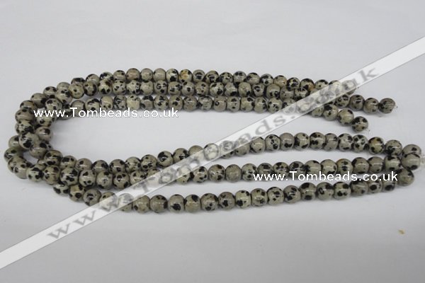 CRO101 15.5 inches 8mm round dalmatian jasper beads wholesale
