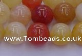 CRO1164 15.5 inches 12mm round golden silk jade beads wholesale