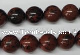 CRO280 15.5 inches 12mm round mahogany obsidian beads wholesale