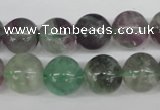 CRO354 15.5 inches 12mm round fluorite gemstone beads wholesale