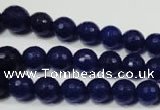 CRO715 15.5 inches 6mm – 14mm faceted round candy jade beads