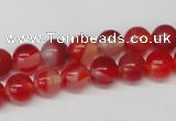 CRO80 15.5 inches 8mm round red agate gemstone beads wholesale