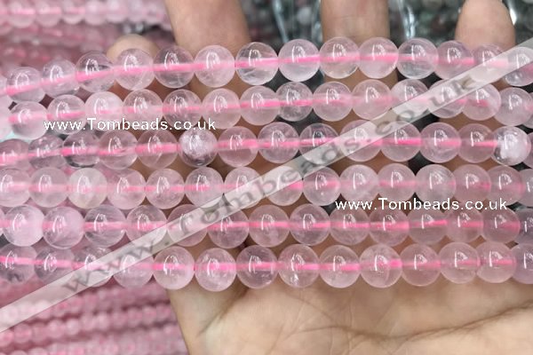 CRQ417 15.5 inches 8mm round rose quartz beads wholesale