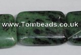 CRZ69 15.5 inches 25*35mm rectangle ruby zoisite gemstone beads