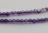 CSA01 15.5 inches 4mm round synthetic amethyst beads wholesale