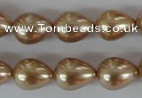 CSB109 15.5 inches 11*15mm teardrop shell pearl beads wholesale