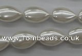 CSB1160 15.5 inches 12*18mm flat teardrop shell pearl beads