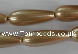 CSB117 15.5 inches 10*30mm teardrop shell pearl beads wholesale